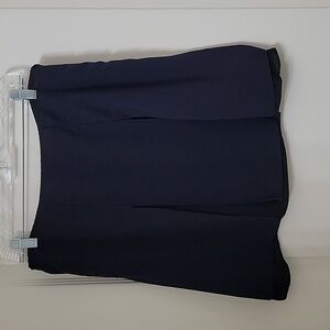 The Limited Size 8 Navy Blue with Black Lining Pleated Mini Skirt, EUC